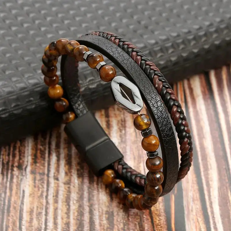 Leather Craft: - Bracelete Masculina