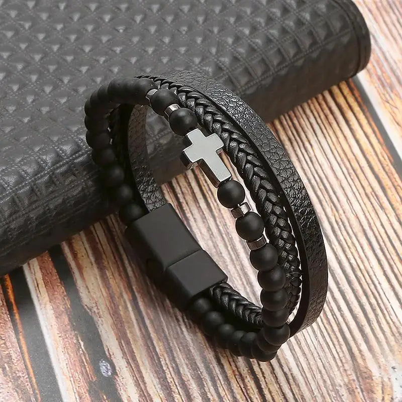 Leather Craft: - Bracelete Masculina