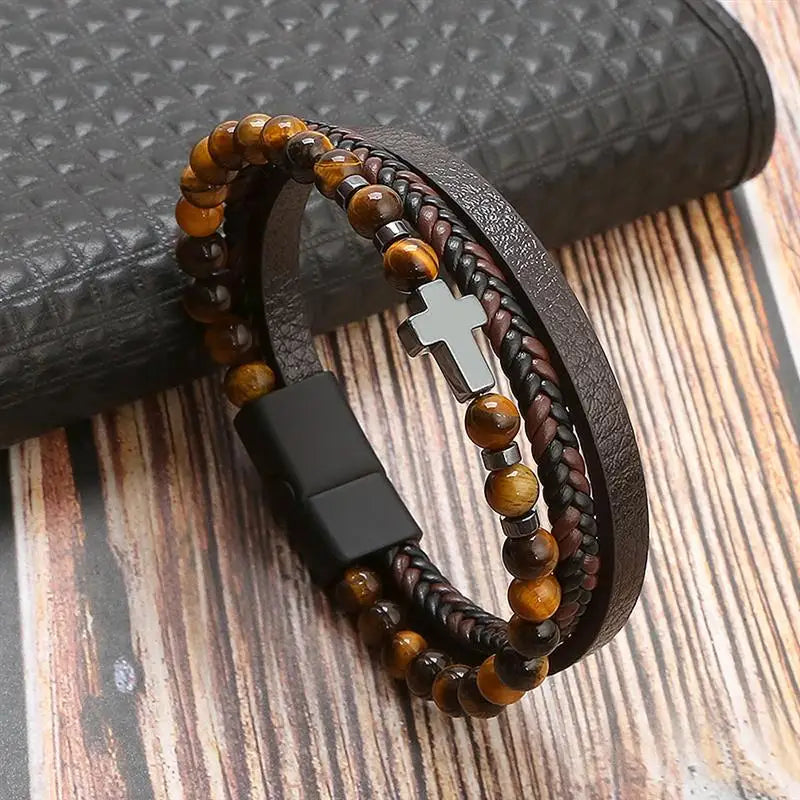 Leather Craft: - Bracelete Masculina