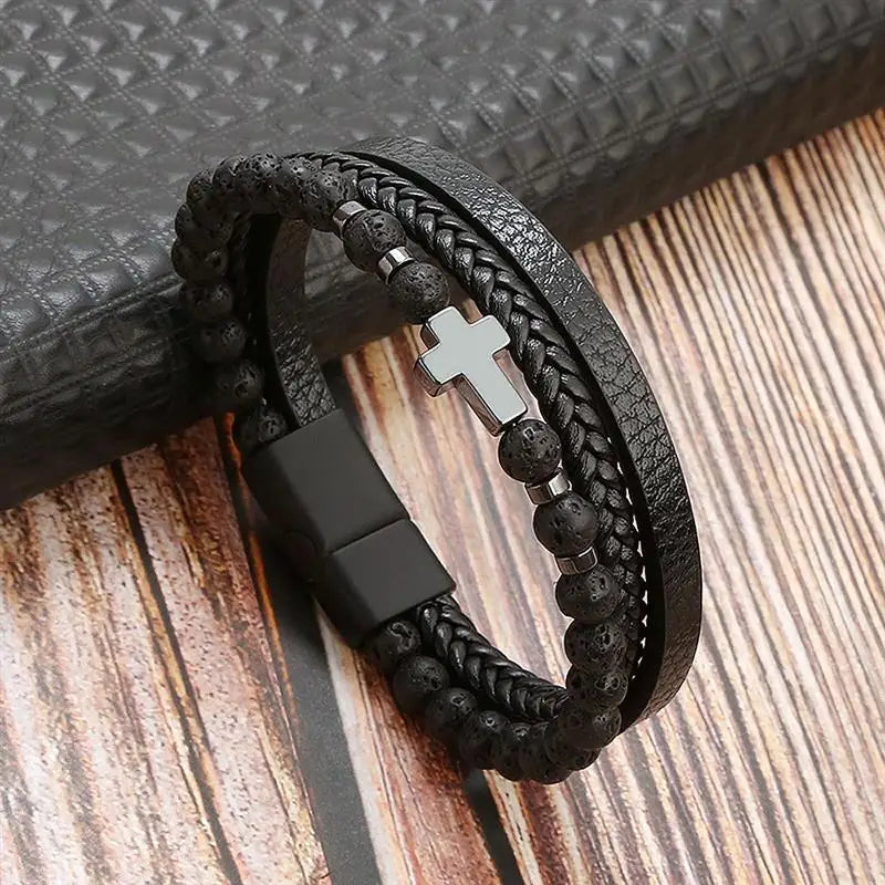 Leather Craft: - Bracelete Masculina