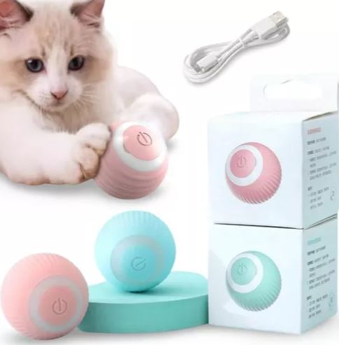 Cat Spin 360 - Bola de brinquedo giratória interativa para gatos